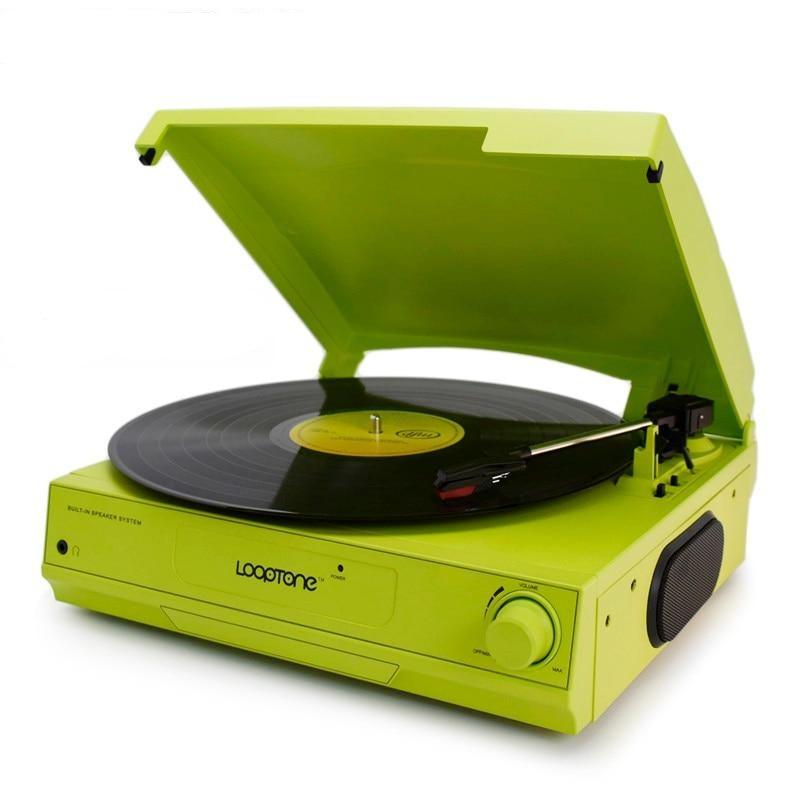 Tourne Disque<br> Vintage Vert - Louise Vintage