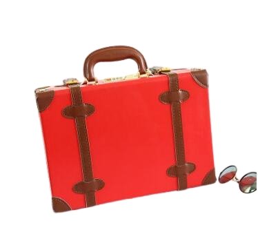 Valise Vintage Cabine Rouge Marron - Louise Vintage